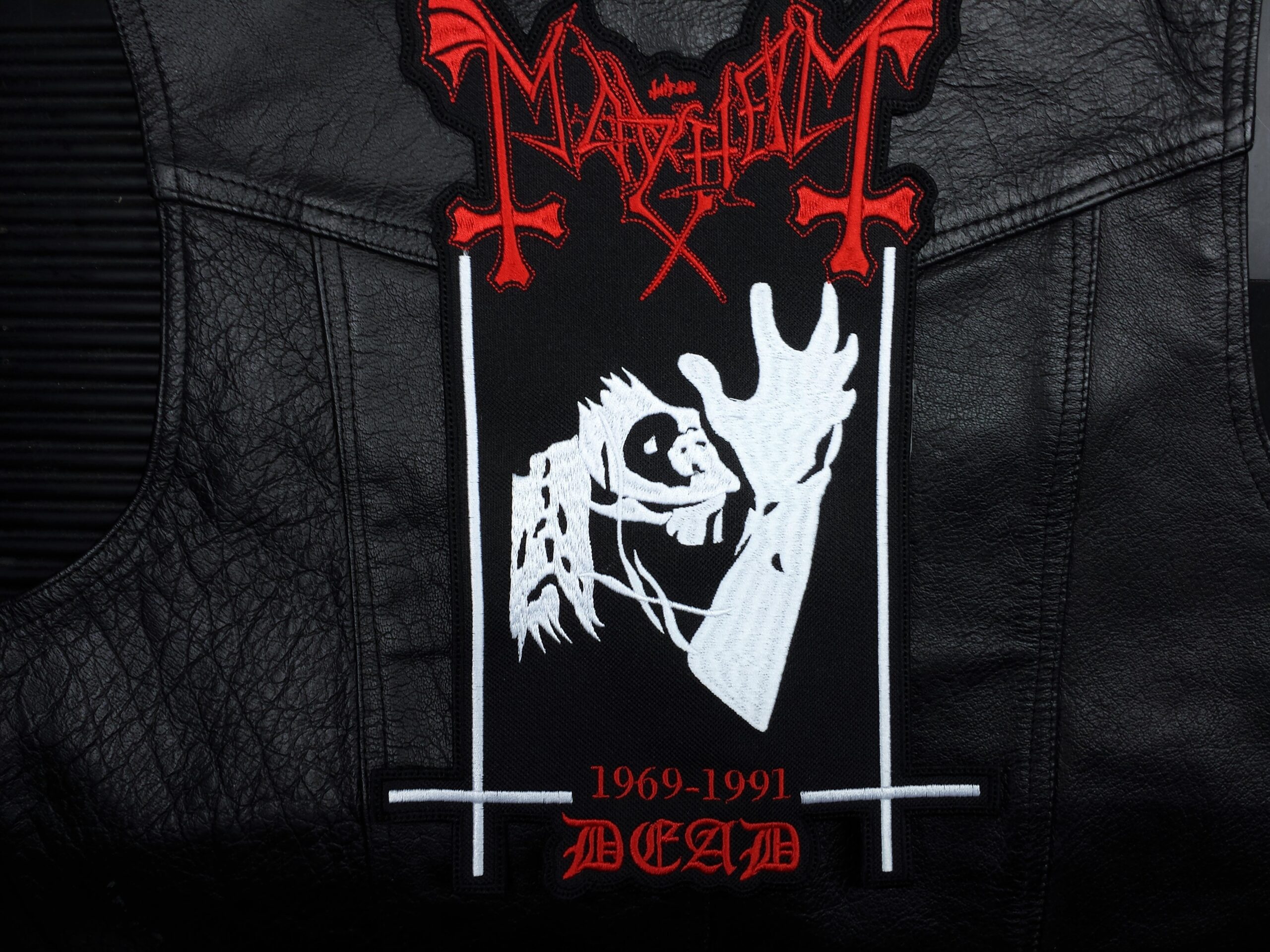 MAYHEM - Dead -- Embroidered Backpatch