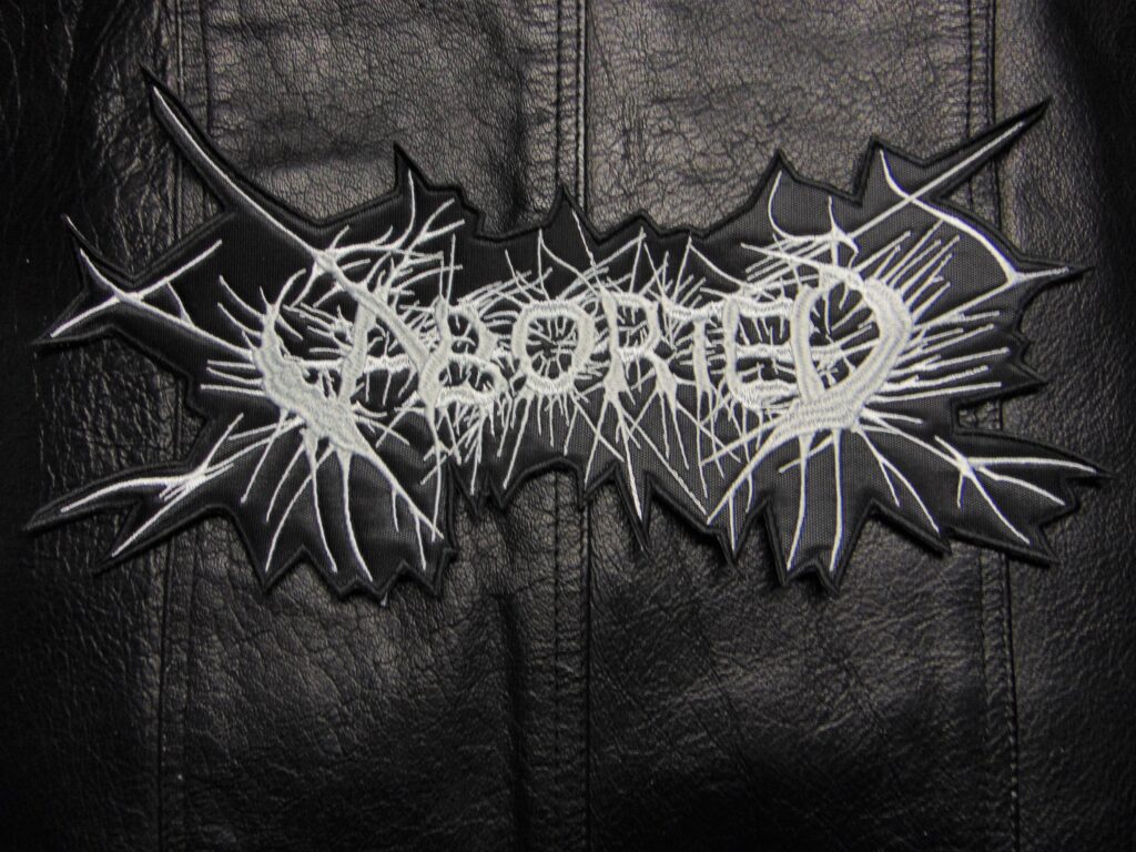 ABORTED Embroidered Backpatch (brutal death) Belgium 556 - Metal ...