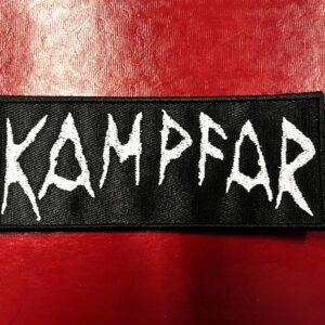 KAMPFAR... Embroidered Patch (folk black) Norway 1569