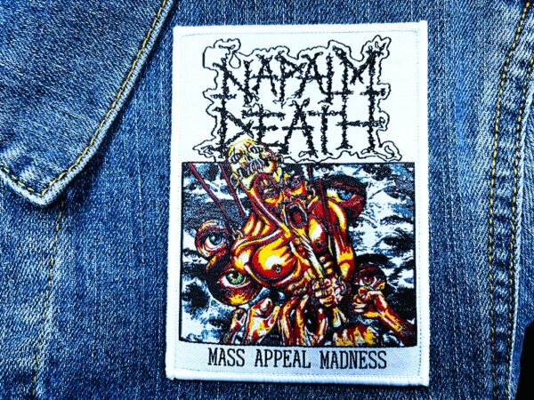 NAPALM DEATH...  Woven Patch  (grind death)   U.K   (2224)