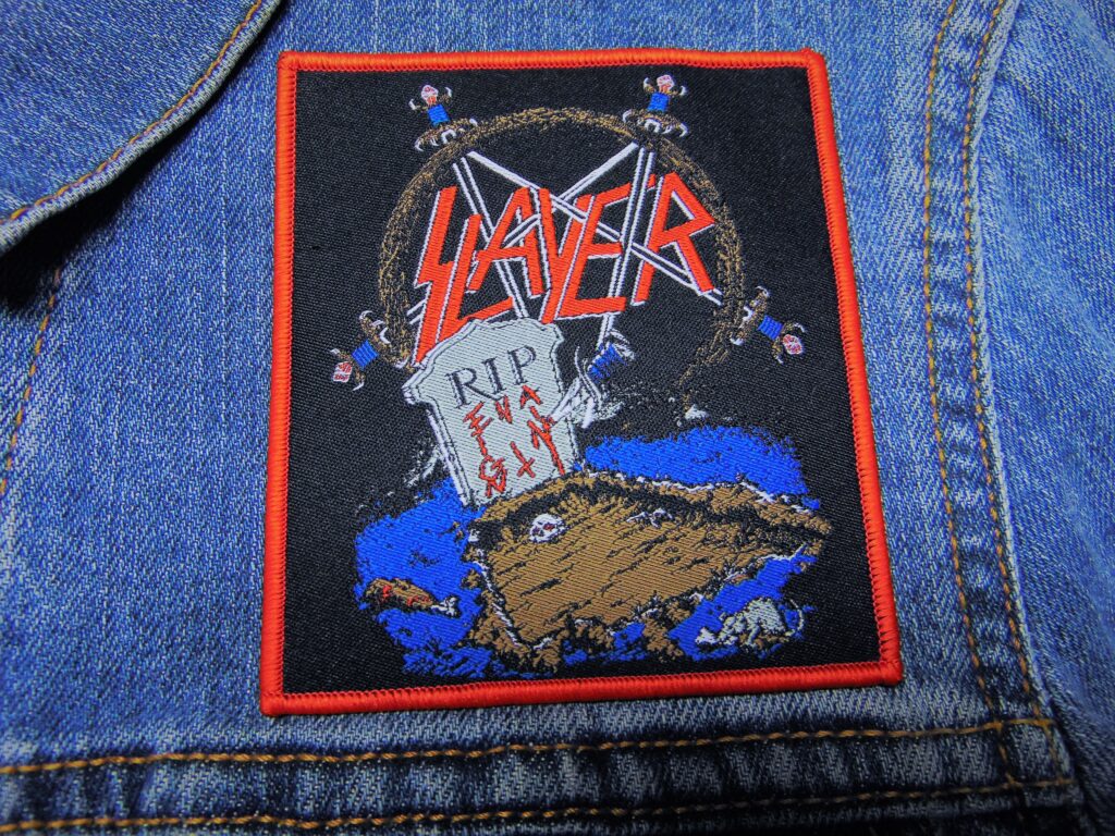 Slayer Band Iron-On Embroidered Patch 3.5x4 Inches - Heavy Metal Goth 4 thumbnail image