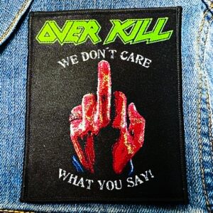 OVERKILL...  Woven Patch  (thrash metal)    U.S.A   1476*