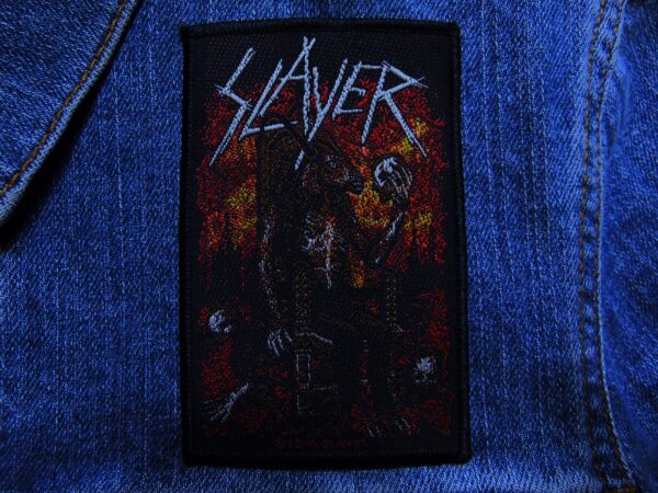 SLAYER...  Official Woven Patch  (thrash metal)    U.S.A   (696)