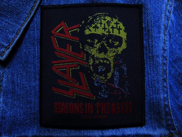 SLAYER...  Official Woven Patch  (thrash metal)    U.S.A   (2826)