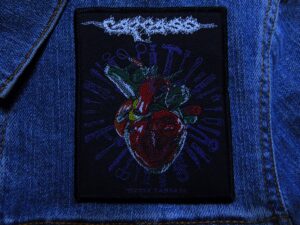 CARCASS...  Official Woven Patch  (death grind)    U.K   (3941)
