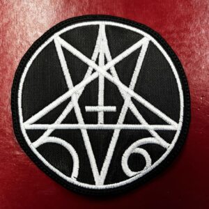 NECRONOMICON...   Embroidered Patch   (black metal)     1117*