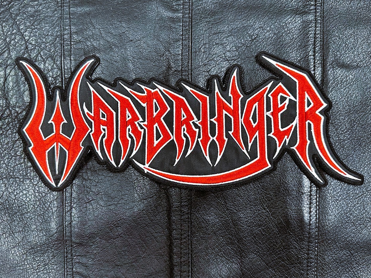 WARBRINGER... Embroidered Backpatch (thrash metal) U.S.A 494