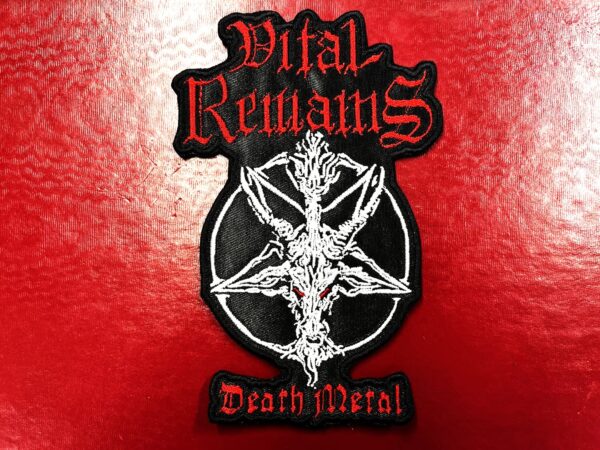 VITAL REMAINS...  Embroidered Patch  (death metal)    U.S.A   4217