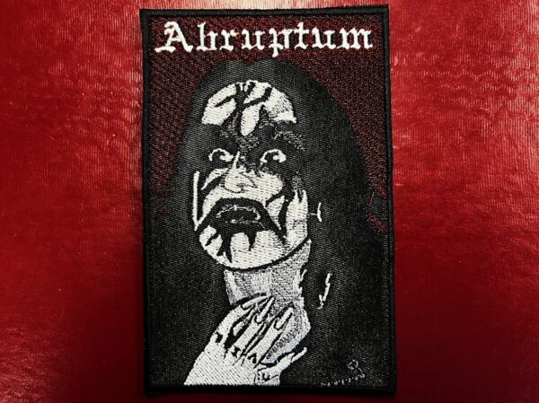 ABRUPTUM...  Embroidered Patch  (black metal)    Sweden   4232