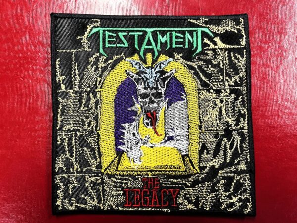 TESTAMENT...  Embroidered Patch  (thrash metal)    U.S.A   4221