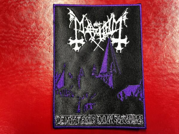 MAYHEM...  Embroidered Patch  (black metal)    Norway   4237