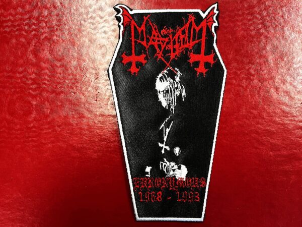 MAYHEM...  Embroidered Patch  (black metal)    Norway   4241