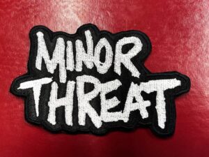 MINOR THREAT...  Embroidered Patch  (hardcore)    U.S.A  4406
