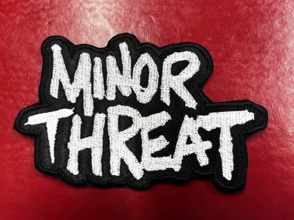 MINOR THREAT...  Embroidered Patch  (hardcore)    U.S.A  4406