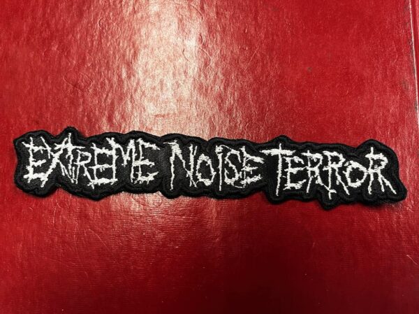 EXTREME NOISE TERROR...  Embroidered Patch  (grindcore)    U.K   4418