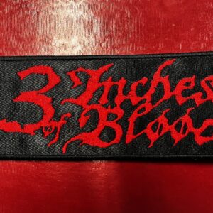 3 INCHES OF BLOOD...  Embroidered Patch  (power metal)    Canada   4403