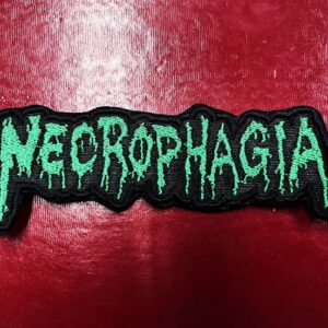 NECROPHAGIA...  Embroidered Patch  (death metal)    U.S.A   4513