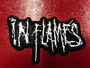 IN FLAMES...  Embroidered Patch  (death melodic)    Sweden  4421