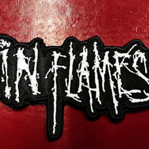 IN FLAMES...  Embroidered Patch  (death melodic)    Sweden  4421