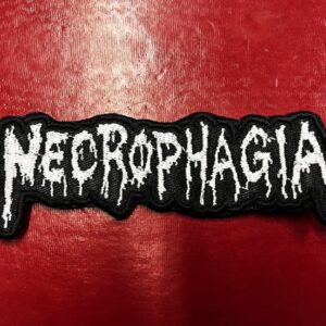 NECROPHAGIA...  Embroidered Patch  (death metal)    U.S.A   4354