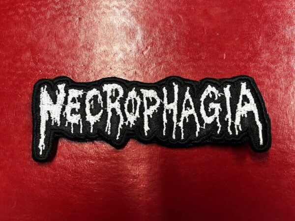 NECROPHAGIA...  Embroidered Patch  (death metal)    U.S.A   4354