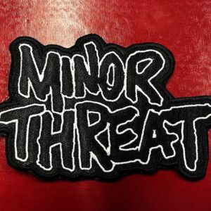 MINOR THREAT...  Embroidered Patch  (hardcore)    U.S.A  4424
