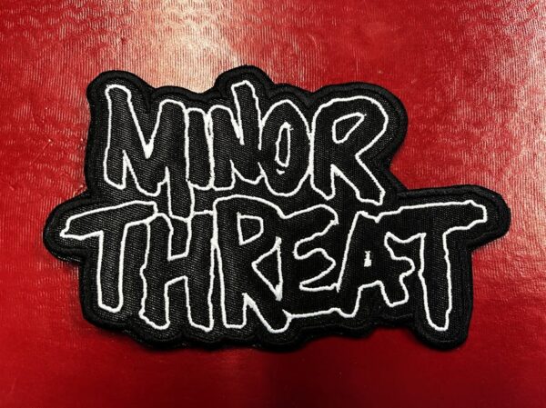 MINOR THREAT...  Embroidered Patch  (hardcore)    U.S.A  4424