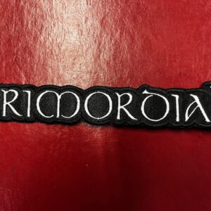 PRIMORDIAL...  Embroidered Patch  (folk black)    Ireland  4437