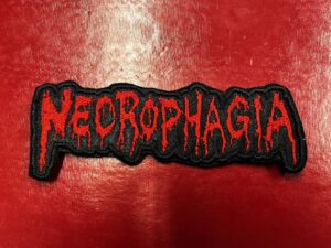 NECROPHAGIA...  Embroidered Patch  (death metal)    U.S.A   4362