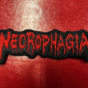NECROPHAGIA...  Embroidered Patch  (death metal)    U.S.A   4362