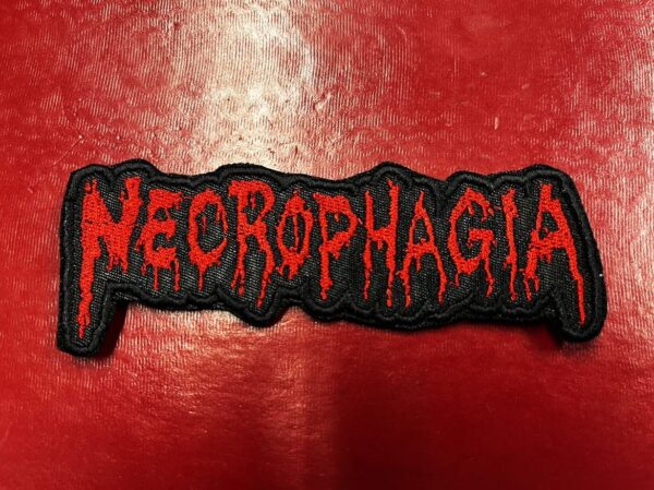 NECROPHAGIA...  Embroidered Patch  (death metal)    U.S.A   4362