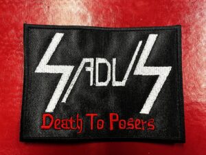 SADUS...  Embroidered Patch  (thrash metal)    U.S.A   4386
