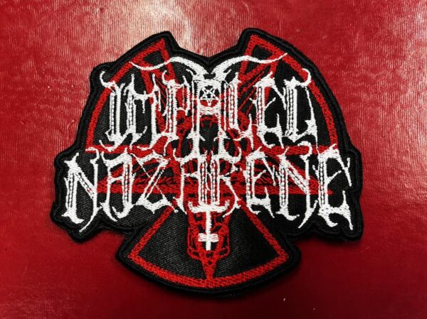 IMPALED NAZARENE...  Embroidered Patch  (black metal)    Finland   4356