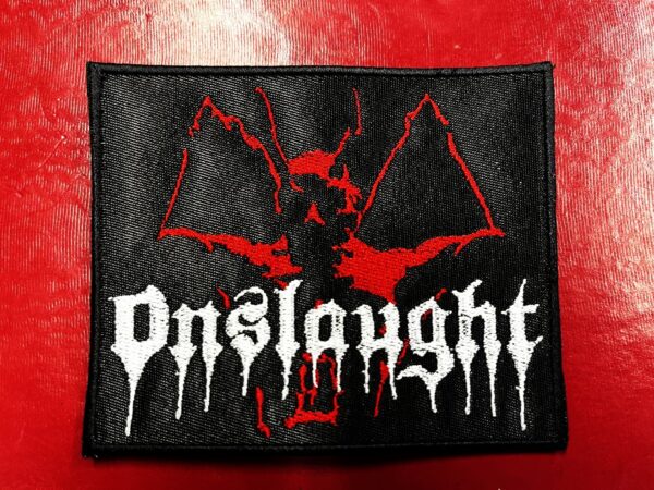 ONSLAUGHT...  Embroidered Patch  (thrash metal)    U.K   4373
