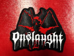 ONSLAUGHT...  Embroidered Patch  (thrash metal)    U.K   4355