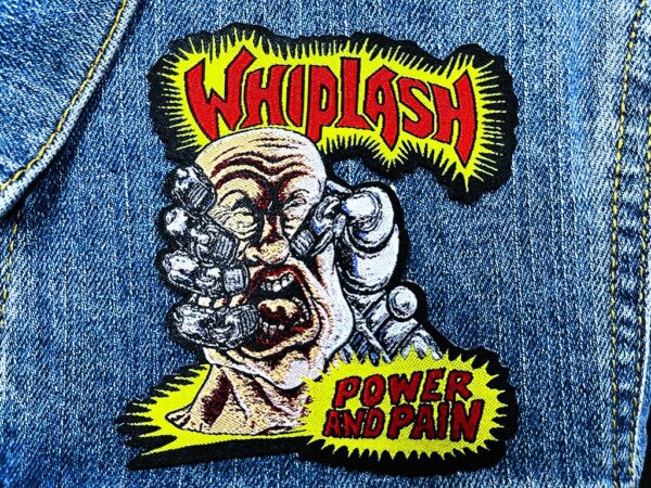 WHIPLASH...  Woven Patch  (thrash metal)   U.S.A   (4072)