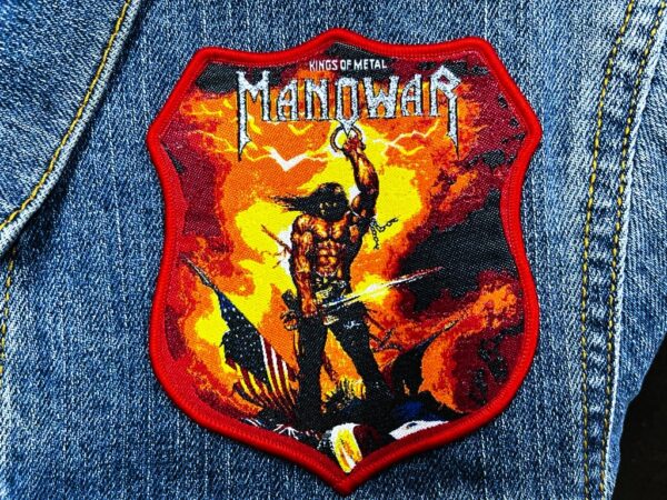MANOWAR...  Woven Patch  (heavy metal)   U.S.A   (4058)