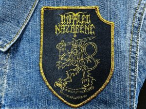 IMPALED NAZARENE...  Woven Patch  (black metal)    Finland   (1462)