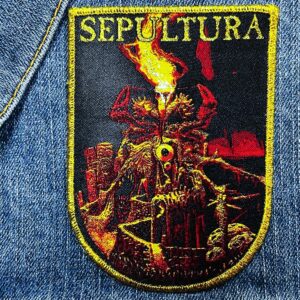 SEPULTURA...  Woven Patch  (death thrash)    Brazil   (1970)