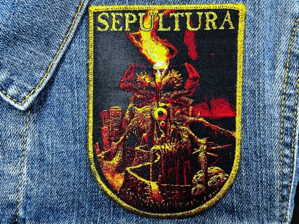 SEPULTURA...  Woven Patch  (death thrash)    Brazil   (1970)