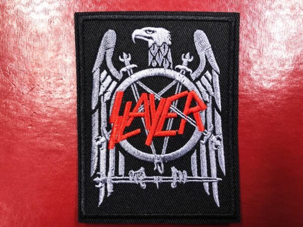 SLAYER...  Embroidered patch  (thrash metal) U.S.A   3592
