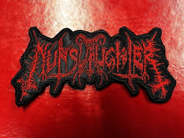 NUNSLAUGHTER...  Embroidered Patch  (black thrash)    U.S.A   4472