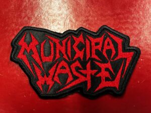 MUNICIPAL WASTED...  Embroidered Patch  (crossover)    U.S.A  4442