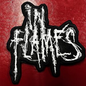 IN FLAMES...  Embroidered Patch  (death melodic)    Sweden  4431