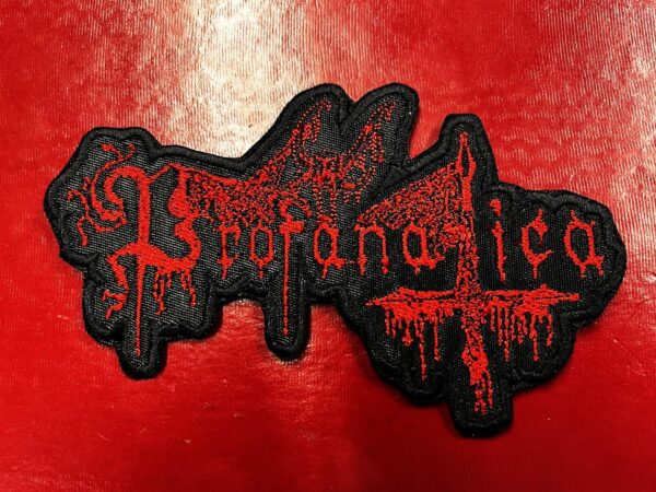 PROFANATICA...  Embroidered Patch  (black metal)    U.S.A   4466