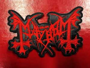 MAYHEM...   Embroidered patch   (black metal)   Norway   575