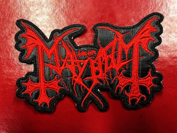 MAYHEM...   Embroidered patch   (black metal)   Norway   575