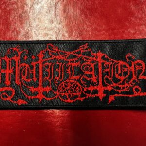 MUTIILATION...  Embroidered Patch  (black metal)    France   4481