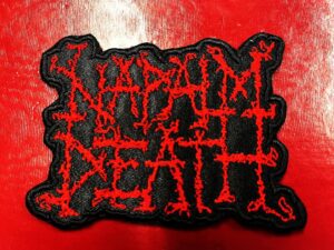 NAPALM DEATH...  Embroidered Patch  (death grind)    U.K   4524