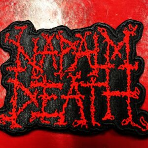 NAPALM DEATH...  Embroidered Patch  (death grind)    U.K   4524